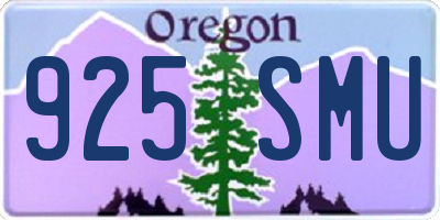OR license plate 925SMU