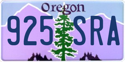 OR license plate 925SRA