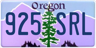 OR license plate 925SRL