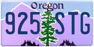 OR license plate 925STG