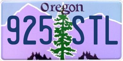 OR license plate 925STL