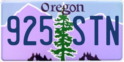OR license plate 925STN