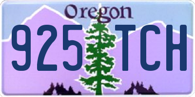 OR license plate 925TCH