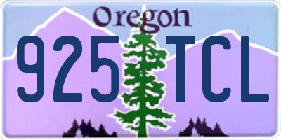 OR license plate 925TCL