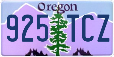 OR license plate 925TCZ