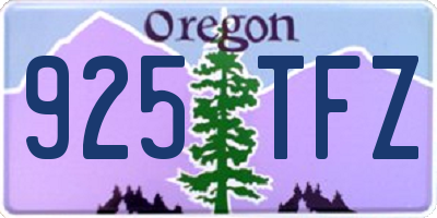 OR license plate 925TFZ