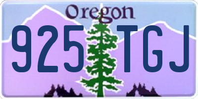 OR license plate 925TGJ