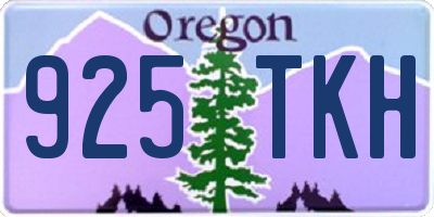 OR license plate 925TKH