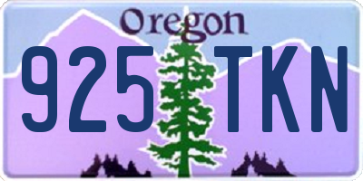 OR license plate 925TKN