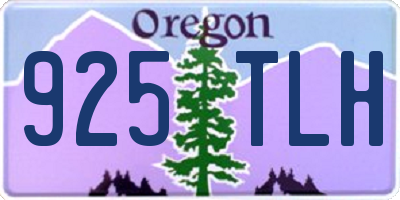 OR license plate 925TLH