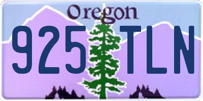 OR license plate 925TLN