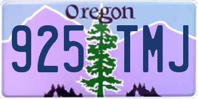 OR license plate 925TMJ