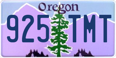 OR license plate 925TMT