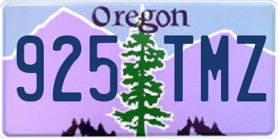 OR license plate 925TMZ