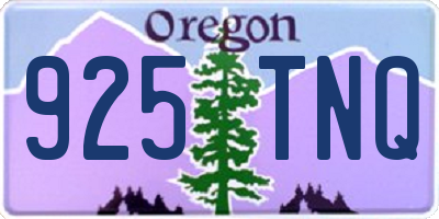 OR license plate 925TNQ