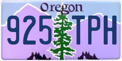OR license plate 925TPH