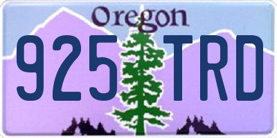 OR license plate 925TRD