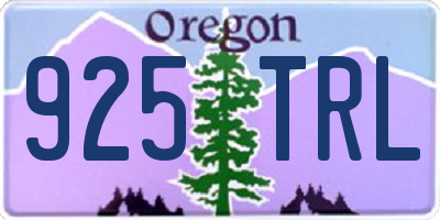 OR license plate 925TRL