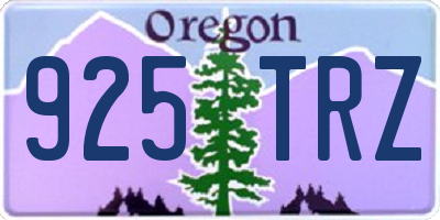 OR license plate 925TRZ