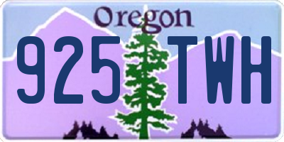 OR license plate 925TWH