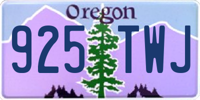 OR license plate 925TWJ