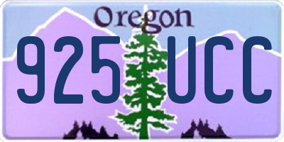 OR license plate 925UCC