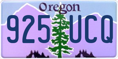 OR license plate 925UCQ
