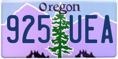 OR license plate 925UEA