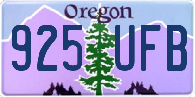 OR license plate 925UFB