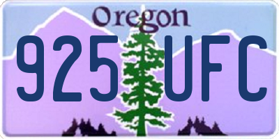 OR license plate 925UFC