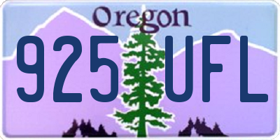 OR license plate 925UFL