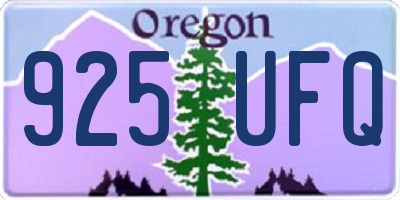 OR license plate 925UFQ