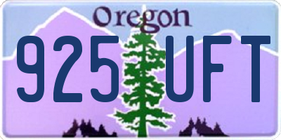 OR license plate 925UFT