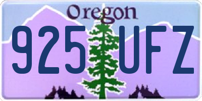 OR license plate 925UFZ