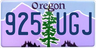OR license plate 925UGJ