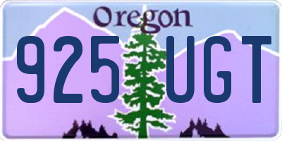 OR license plate 925UGT