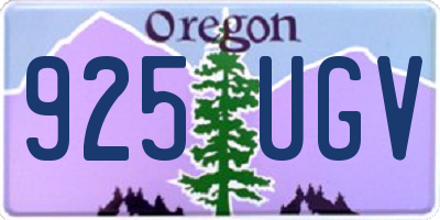 OR license plate 925UGV