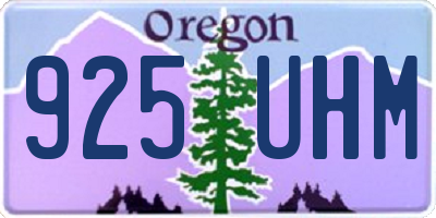OR license plate 925UHM