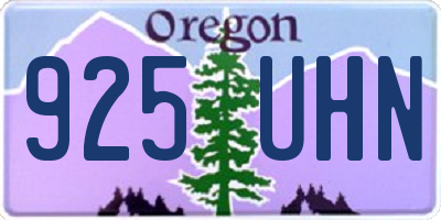 OR license plate 925UHN