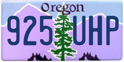 OR license plate 925UHP
