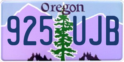 OR license plate 925UJB