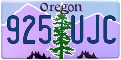 OR license plate 925UJC