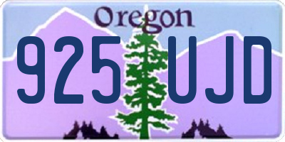 OR license plate 925UJD