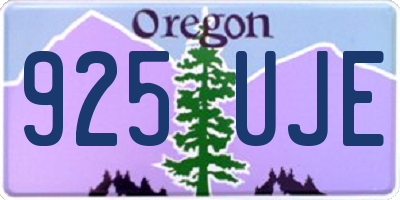 OR license plate 925UJE