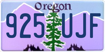 OR license plate 925UJF