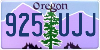 OR license plate 925UJJ