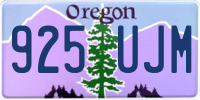 OR license plate 925UJM