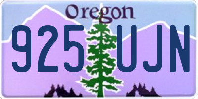 OR license plate 925UJN
