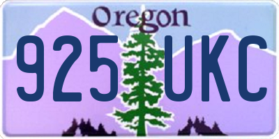 OR license plate 925UKC