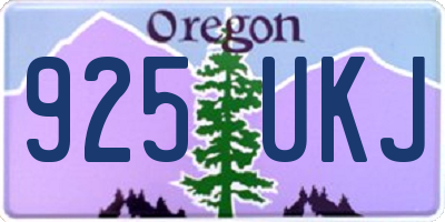 OR license plate 925UKJ